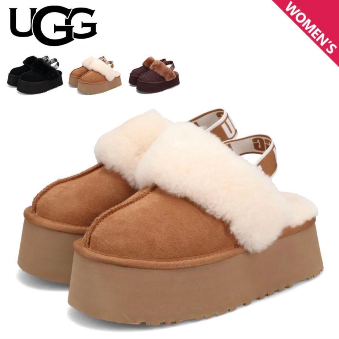 UGG レディース プラットフォームサンダル ブラウン　チャスナット　厚底