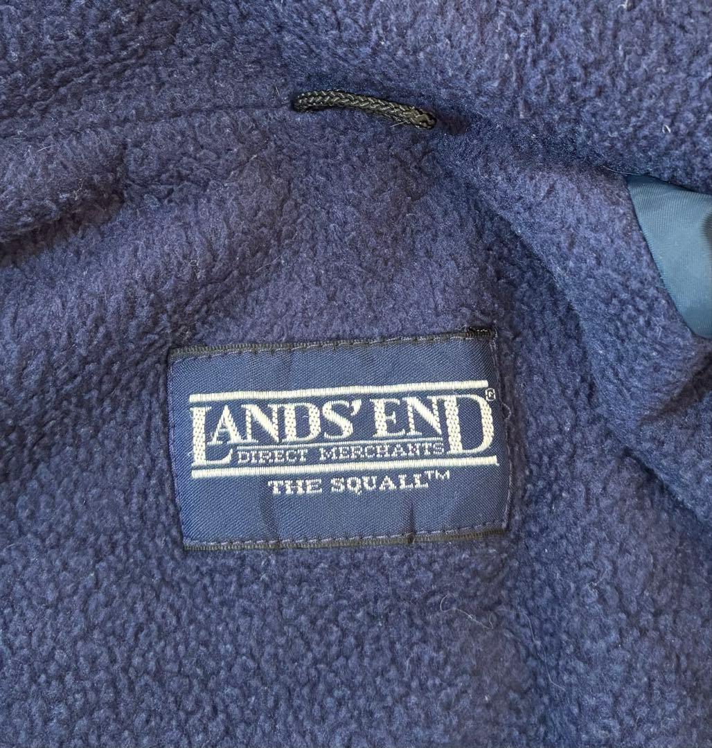 LAND'S END 刺繍ロゴ　裏地フリース　ウォームアップジャケット