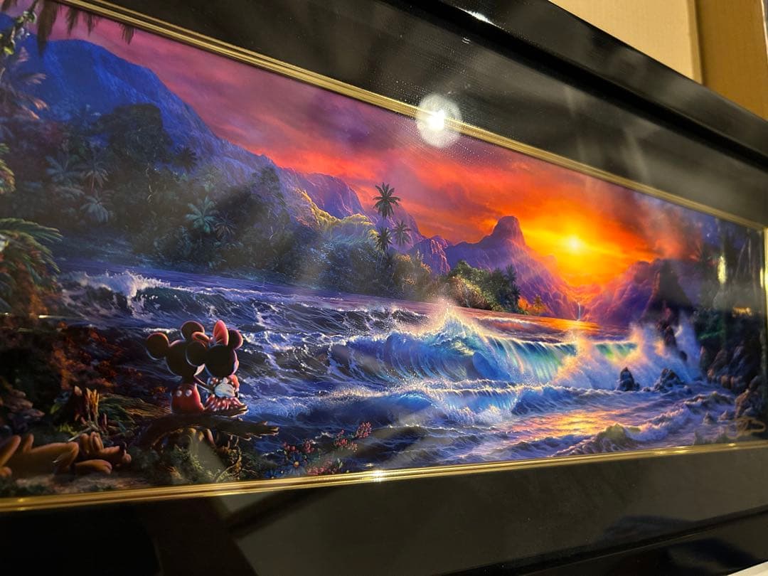 き*ん様 【希少・真作】ミッキー ミニー　ラッセン「ロマンティックサンセット」