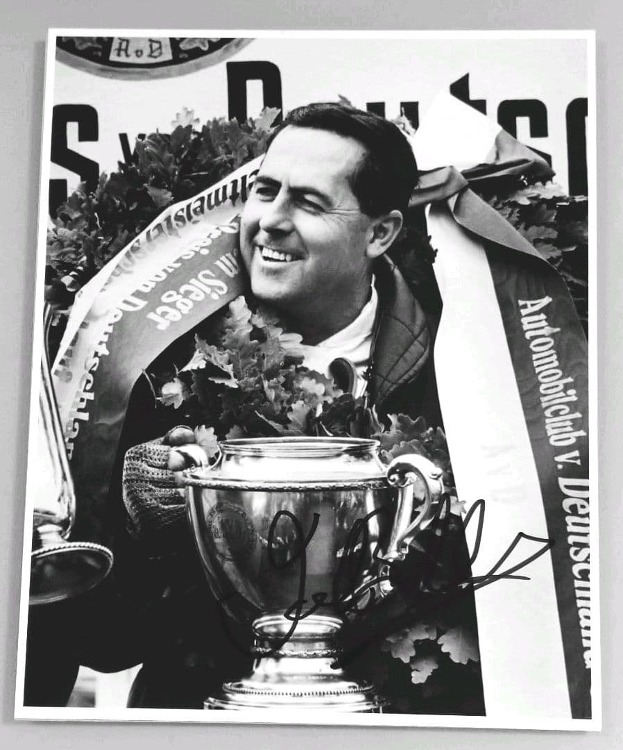 ジャック・ブラバム直筆サイン入り超特大写真…F-1ドライバー