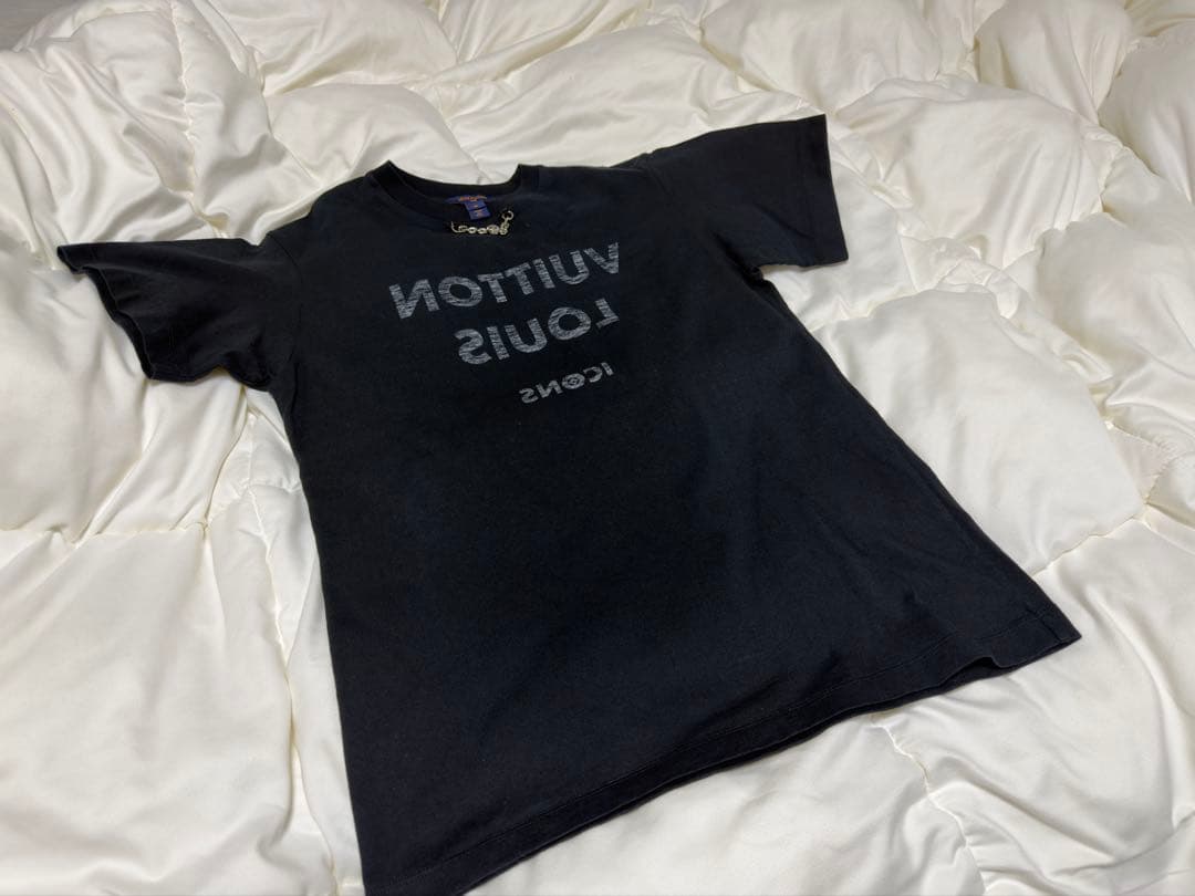 【1/4まで】LOUIS VUITTON 反転ロゴ Tシャツ 半袖 ブラック