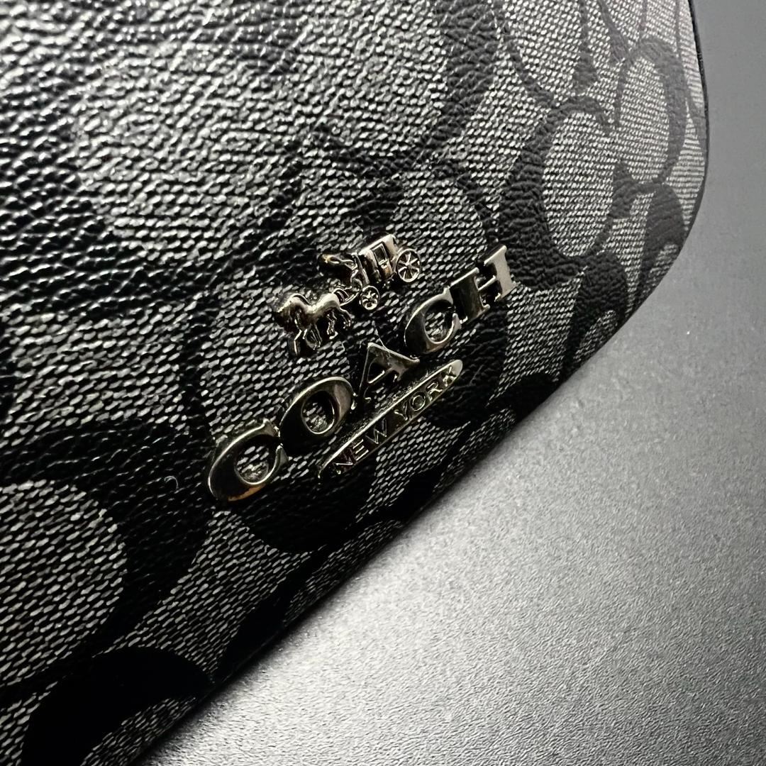 ✨正規品＆極美品‼️✨ コーチ エアリス シグネーチャー ボディバッグ グレー
