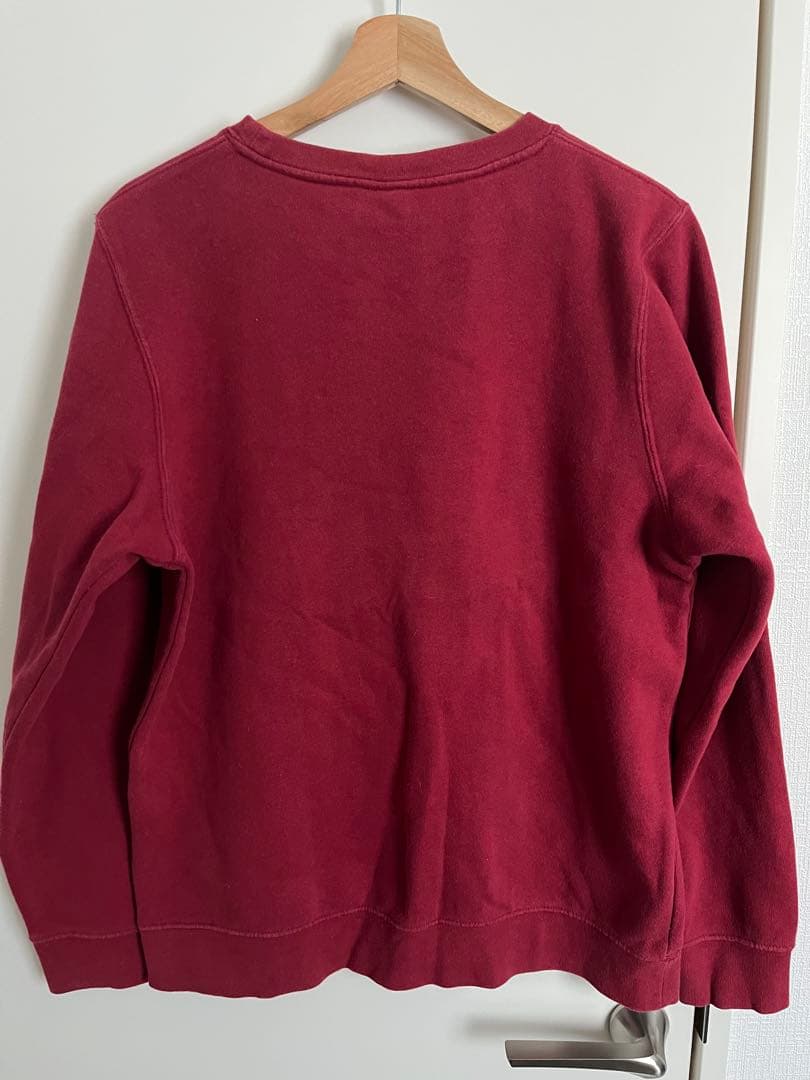 サトボウ　Stüssy デカロゴ　赤 トレーナー Mサイズ