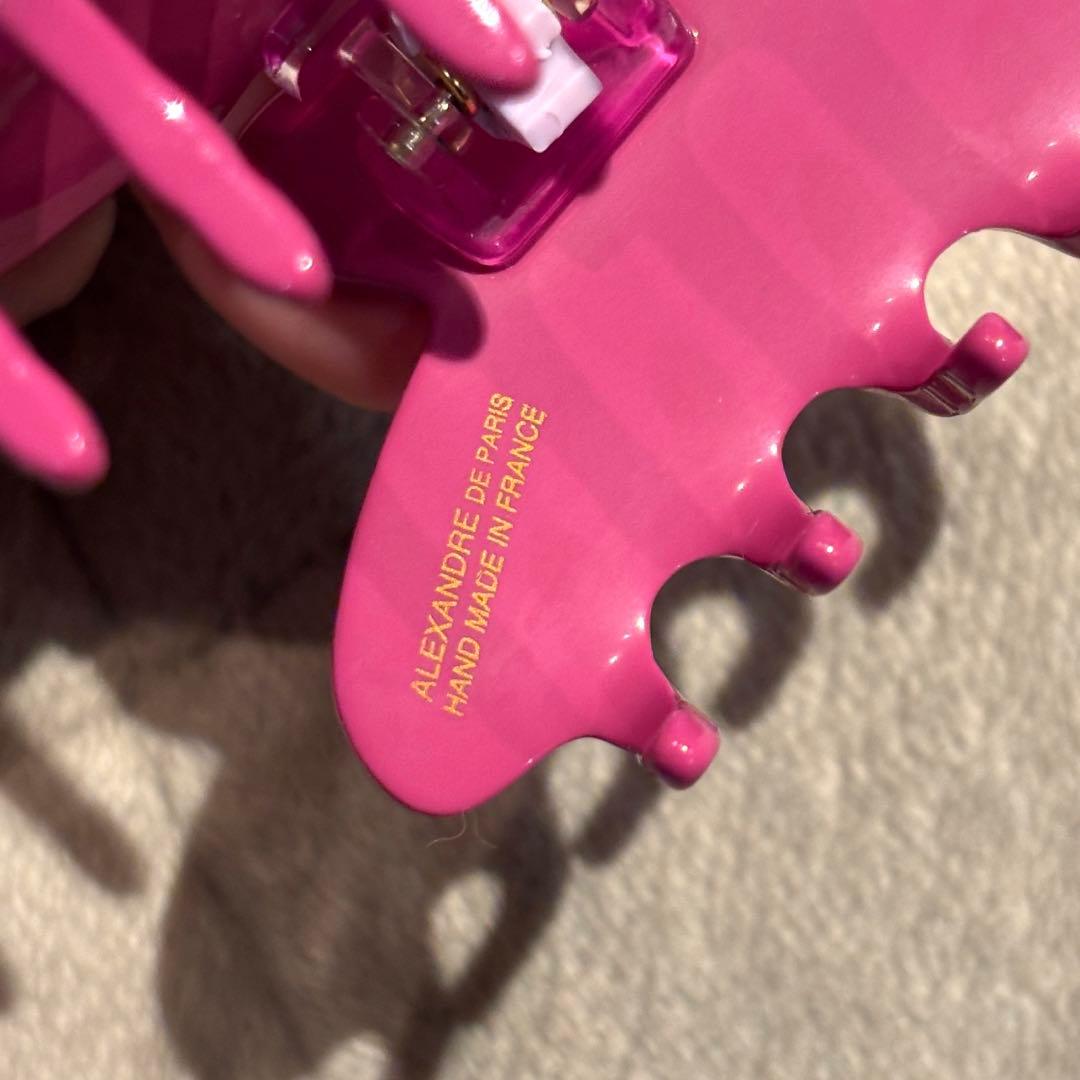 アレクサンドルドゥパリ ヘアクリップ S ピンク