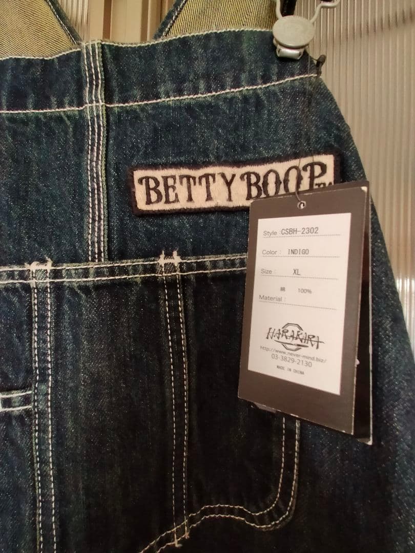 HARAKIRI ハラキリ Betty Boop ベティ コラボ オーバーオール