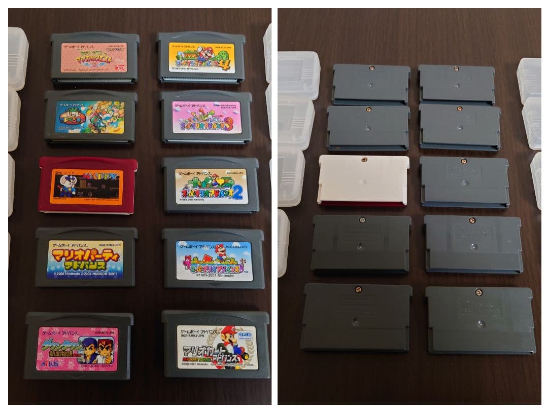 ③ 任天堂 ゲームボーイアドバンスSP ファミコンカラー本体 ＋ ソフト13本