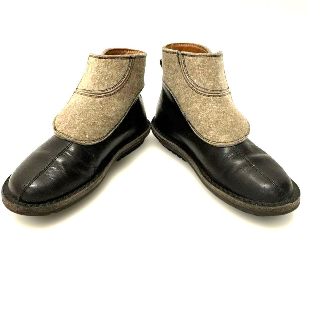 Trippen トリッペン レザーショートブーツ 23cm ベルクロ 切り替え式