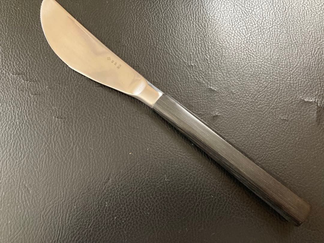 【未使用】 柳宗理 黒柄カトラリー デザートナイフ 5本セット