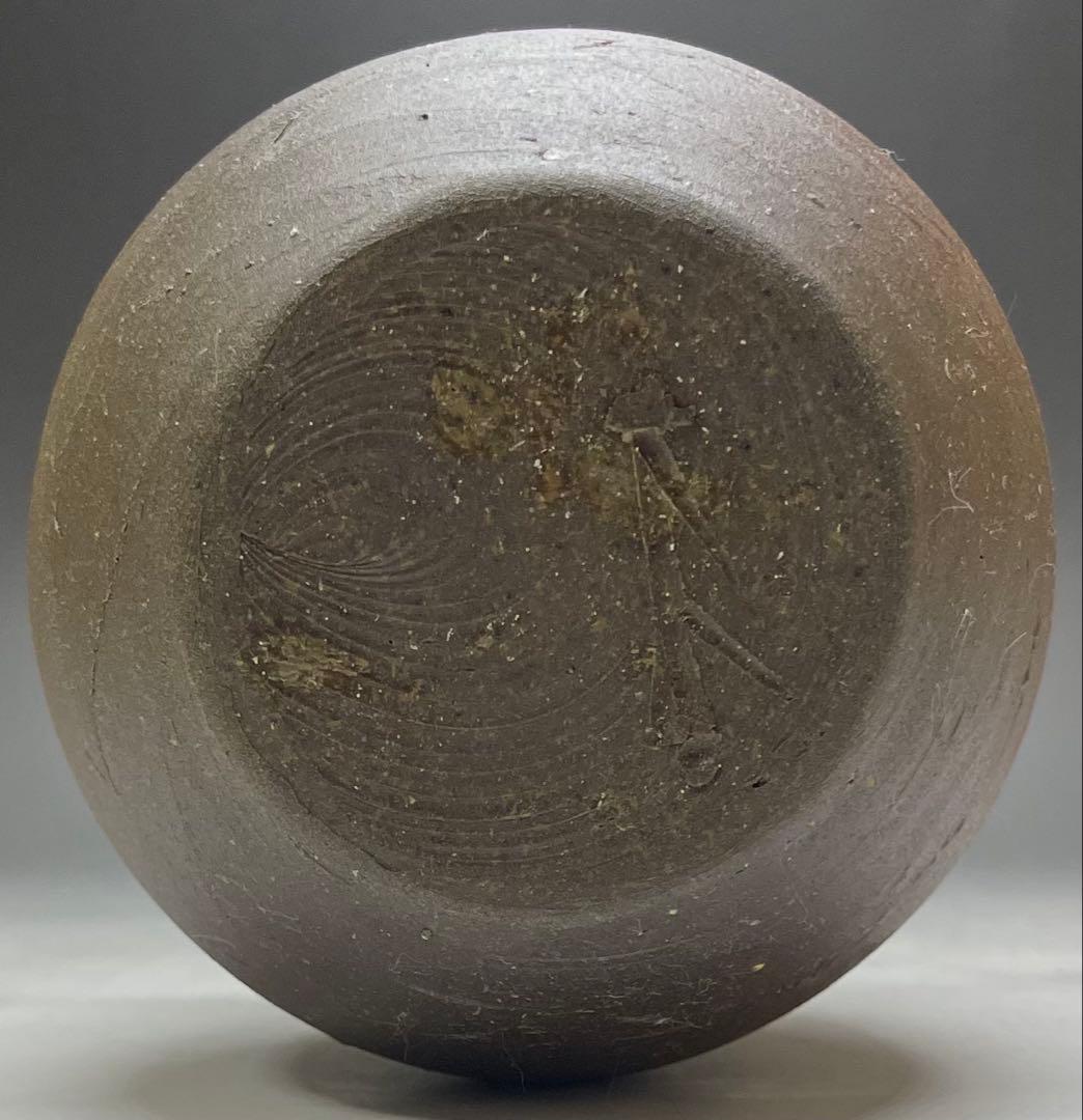 人間国宝　藤原雄　備前徳利　共箱　共布　栞　yy84