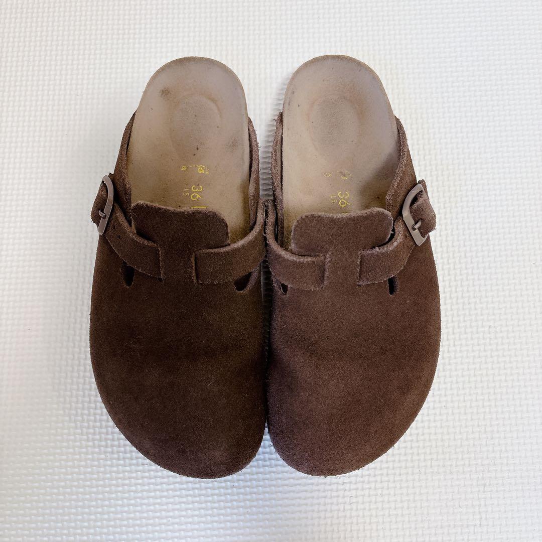 BIRKENSTOCK ビルケンシュトック ボストン スエード 36 ブラウン