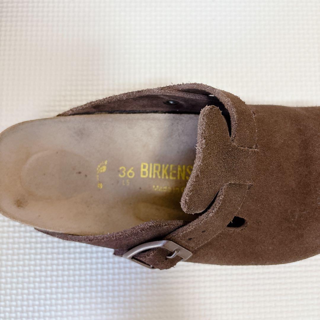 BIRKENSTOCK ビルケンシュトック ボストン スエード 36 ブラウン