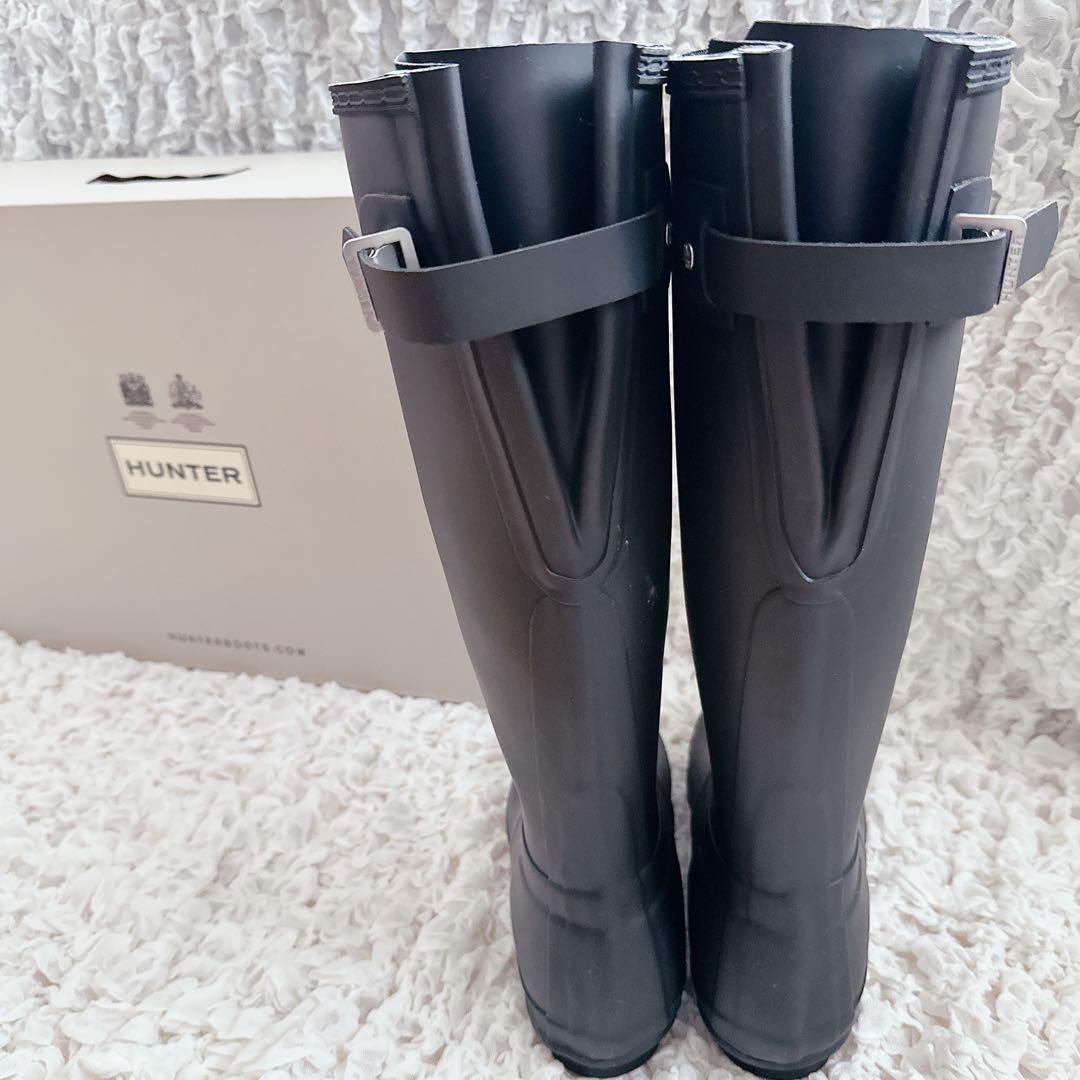 ⭐︎新品 箱あり⭐︎ハンター⭐︎レインブーツ⭐︎25センチ⭐︎ブラック⭐︎