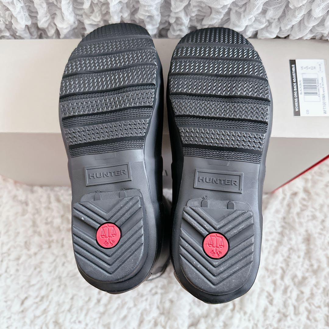 ⭐︎新品 箱あり⭐︎ハンター⭐︎レインブーツ⭐︎25センチ⭐︎ブラック⭐︎