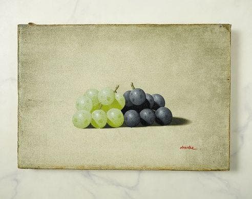大竹山規「葡萄」SMサイズ 絵画 百貨店購入