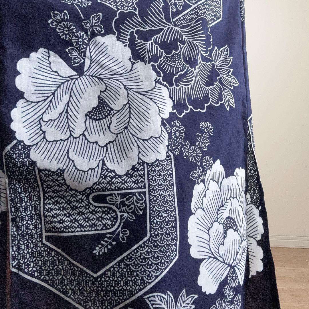 浴衣　リメイク　本染　オリジナル　ワンピhandmade コーマ　古典柄