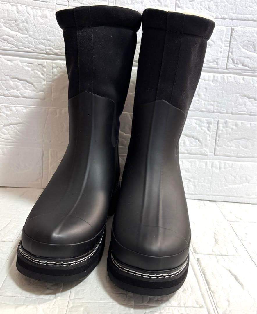 最終値下げ　未使用、HUNTER ハンター　ブーツ　ボア　UK6美品