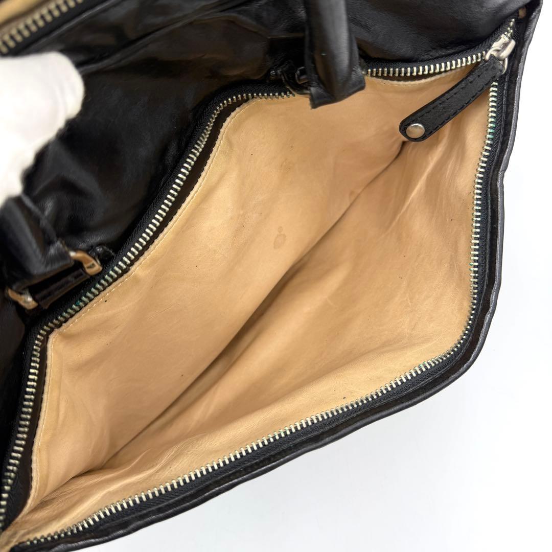 【専用】ウォームスクラフツ マニュフファクチ ビジネスバッグ レザー ブラック