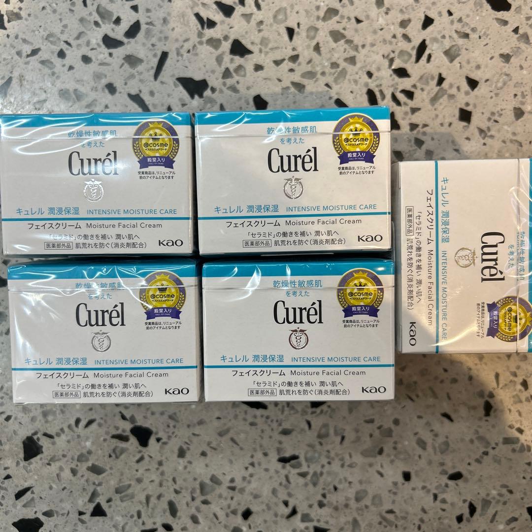 Curél フェイスクリーム 40g 5個セット