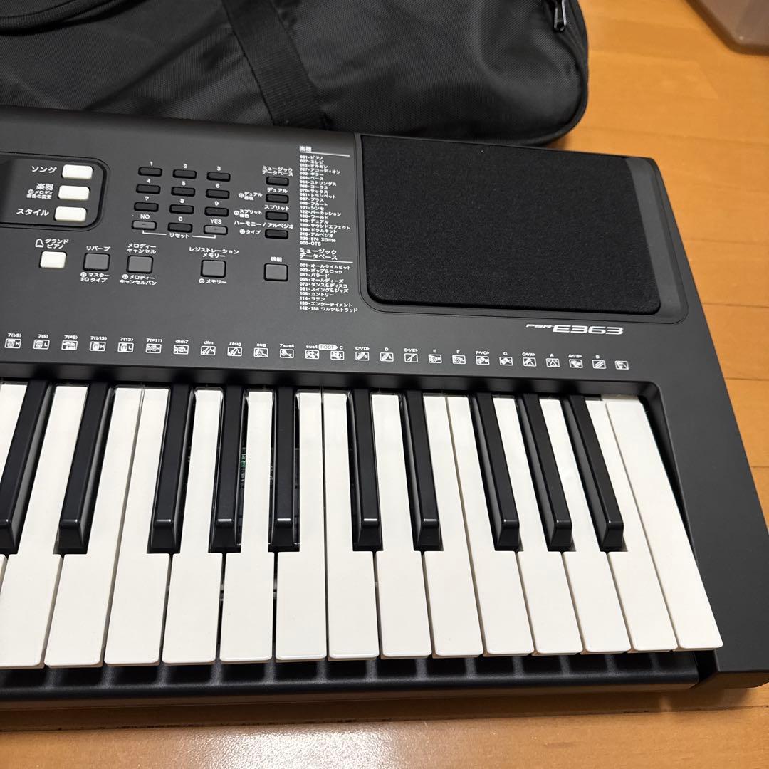 ヤマハ YAMAHA 電子キーボード 61鍵盤 PSR-E363 ソフトケース付
