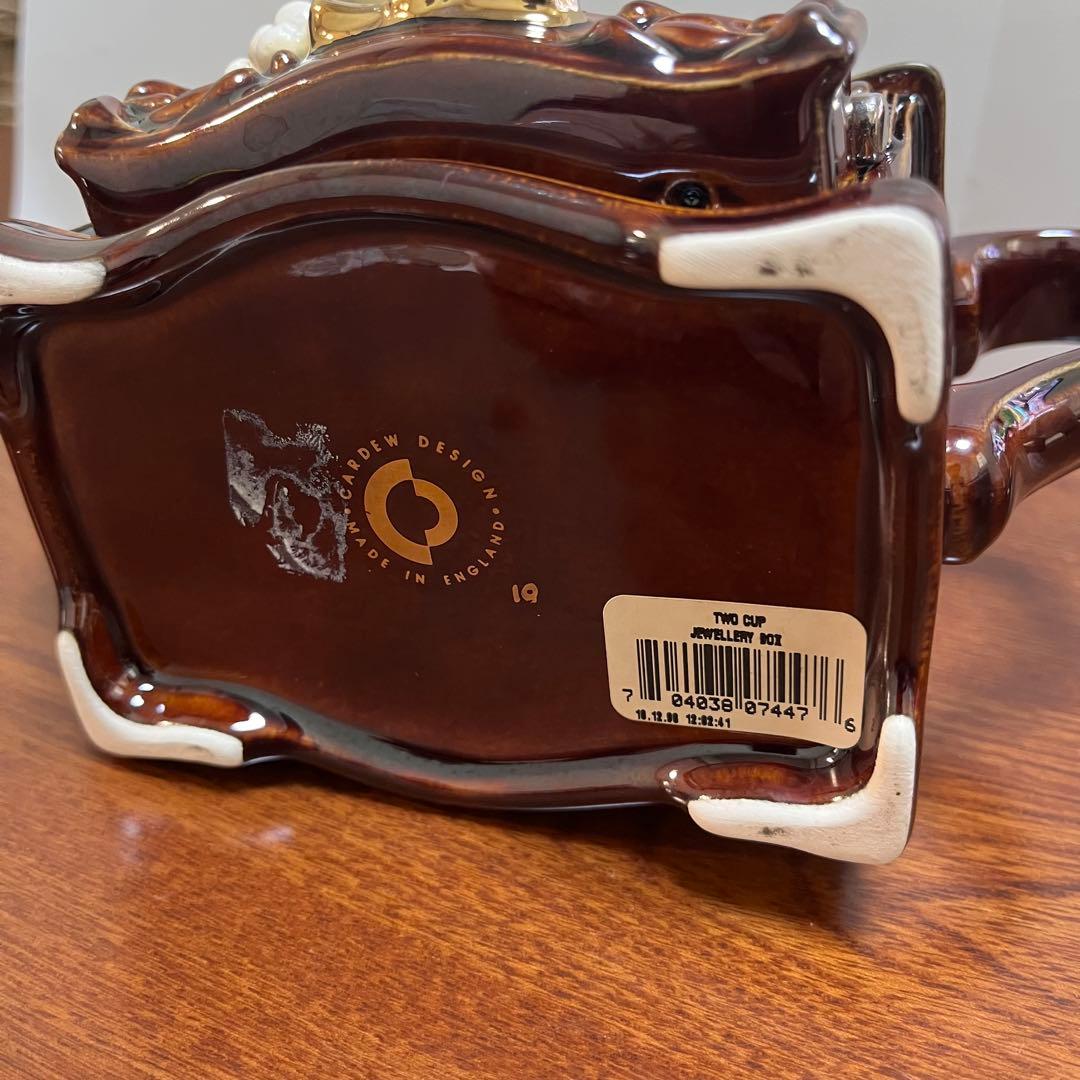 【超希少・美品】Paul Cardew ティーポット型 ジュエリーボックス英国製