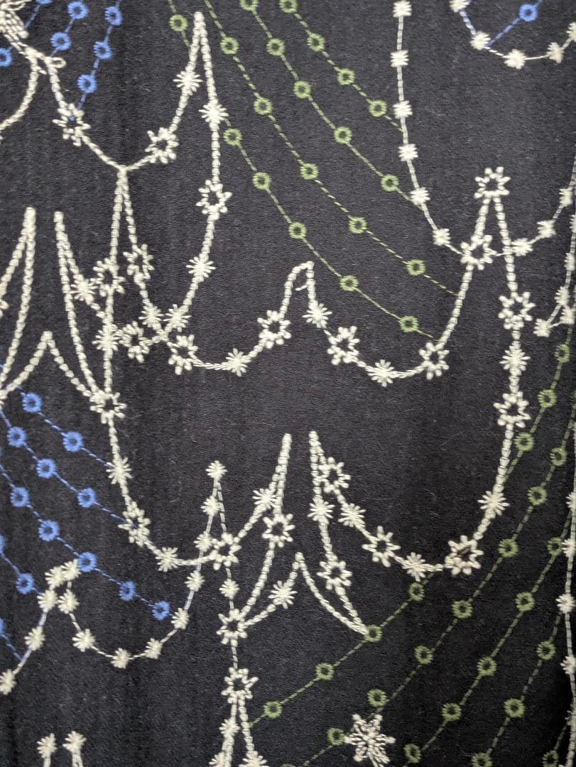 マーブルシュッド　EMB swallow袖リブワンピース