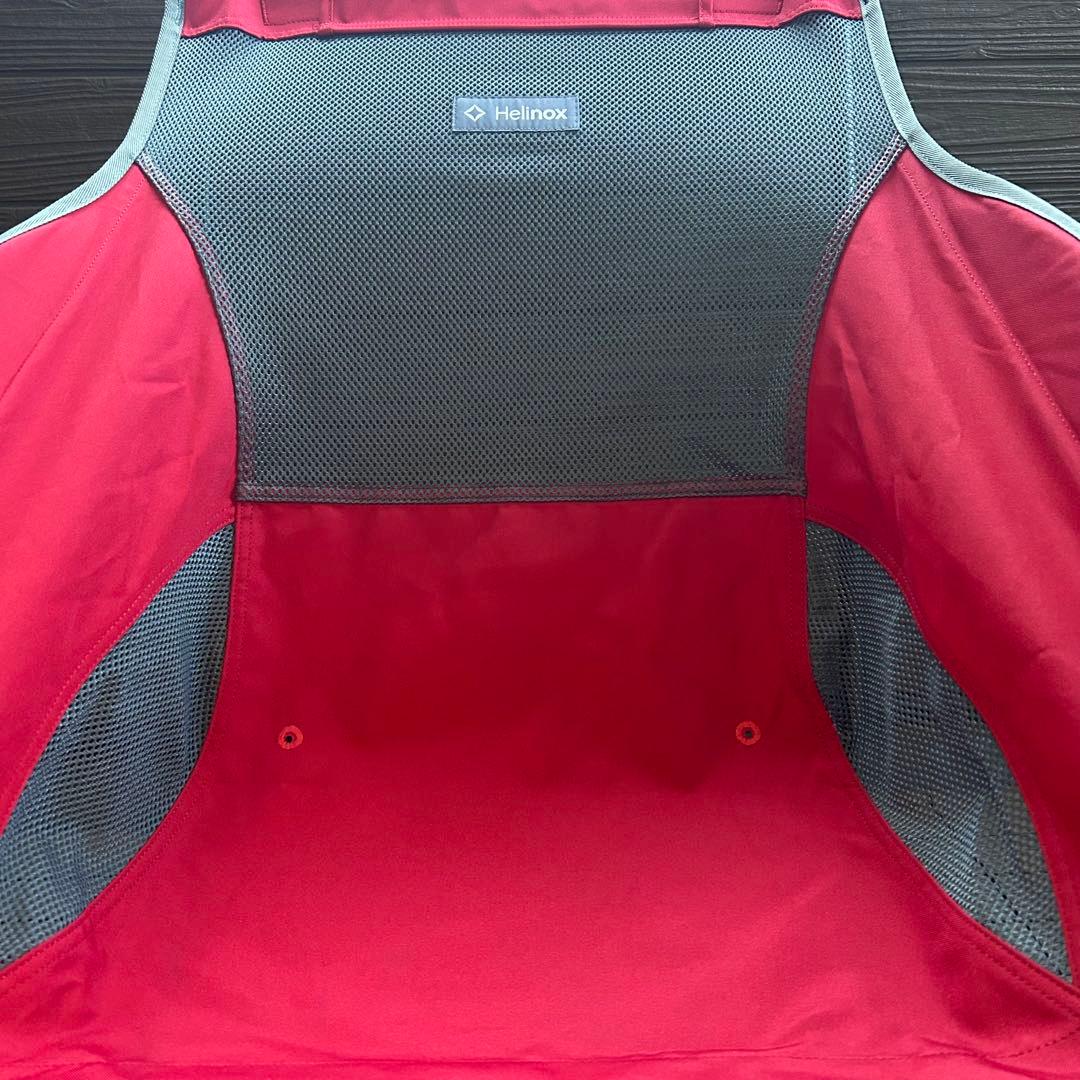 希少色 Helinox サバンナチェア スカーレット/アイアンブラック