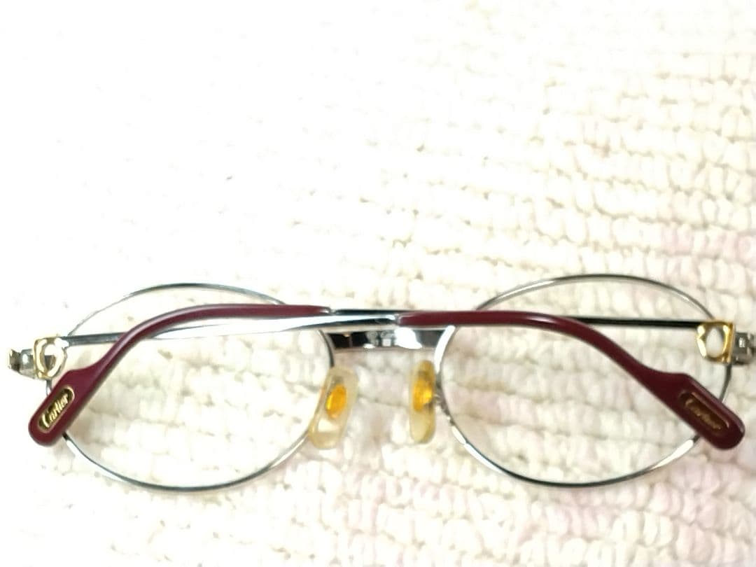 Cartier　フランス製　フルリム メタルオーバル　メガネ
