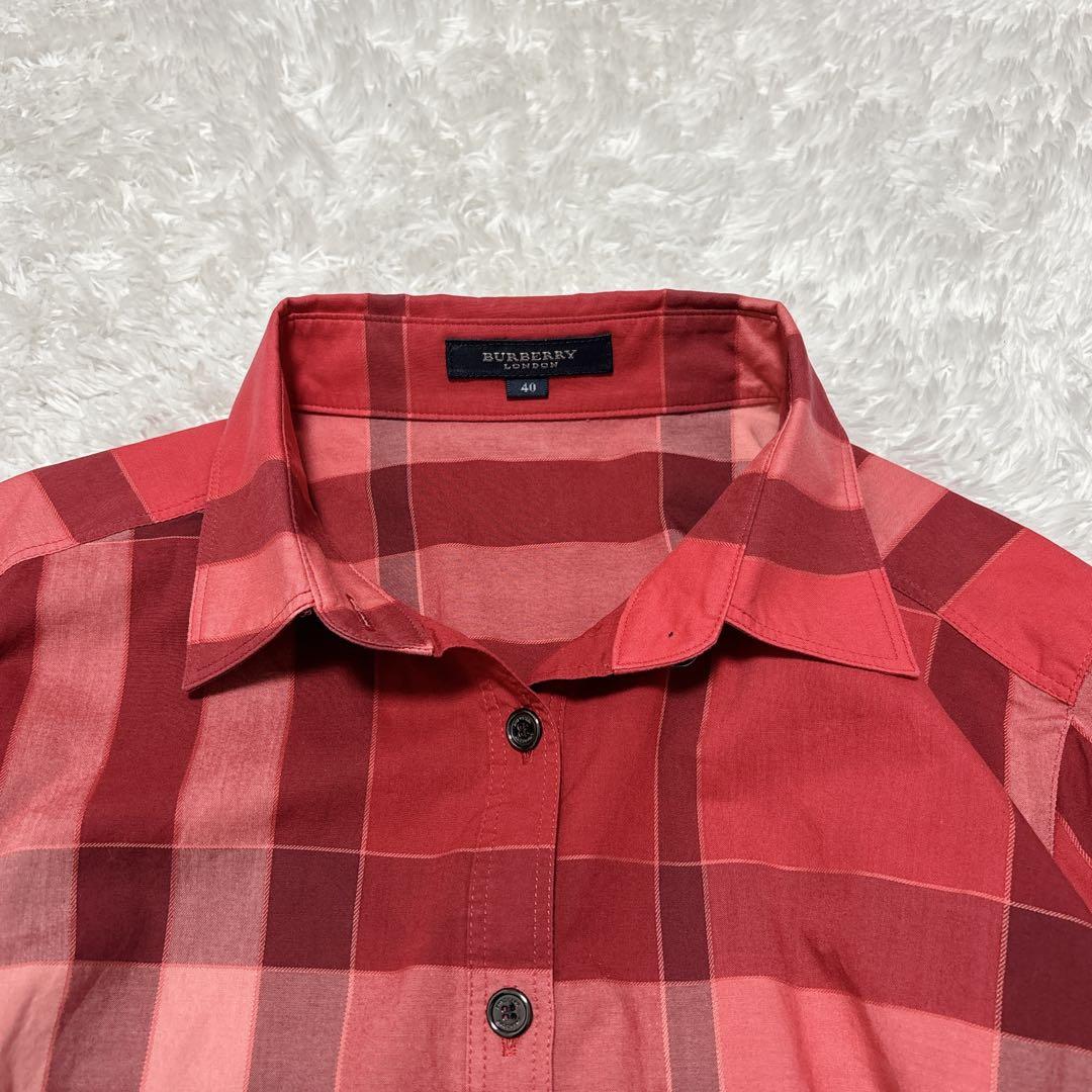 【BURBERRY LONDON】メガチェック ノヴァチェックシャツ 長袖