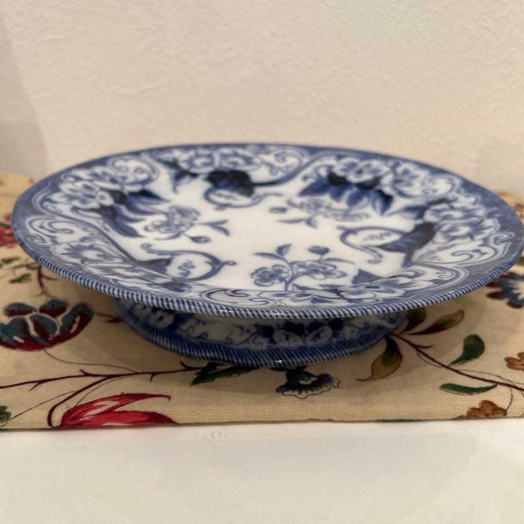 クレイユモントロー　フローラ　コンポティエ　フランスアンティーク　アンティーク