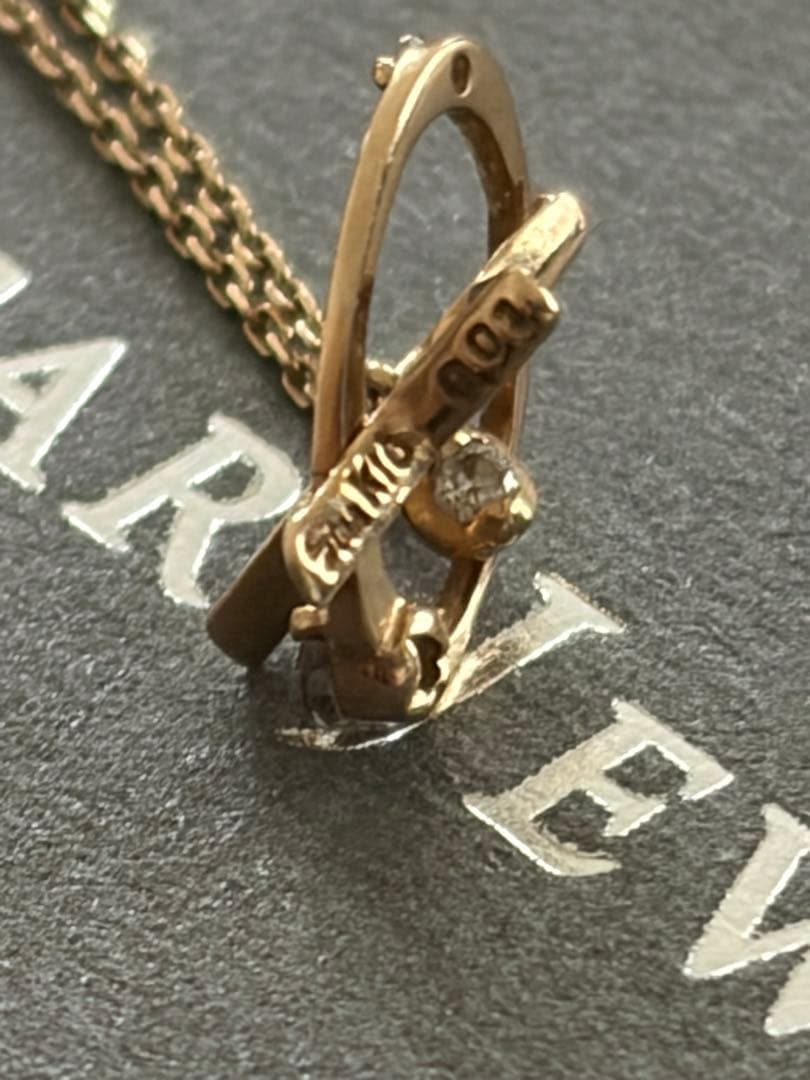 スタージュエリー ✨k10ダイヤモンド0.01ネックレス⭐︎保証書付き