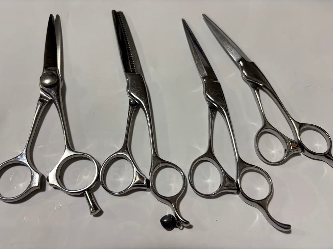 美容師カット用シザー3本セニング1本