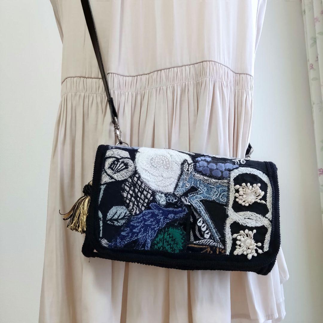 【ミナペルホネン】ハンドメイド　ポーチ　ポシェット　マルチケース　クラッチバッグ