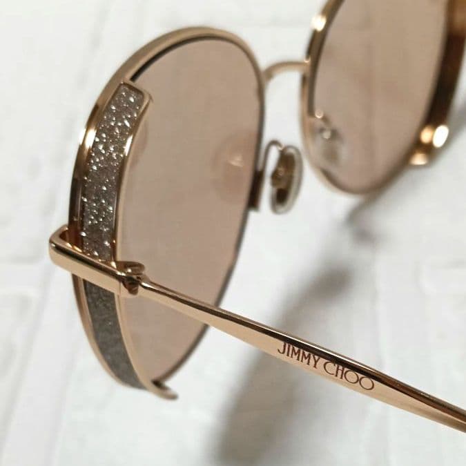 578【美品】JIMMY CHOO ジミーチュウ サングラス ラメフレーム