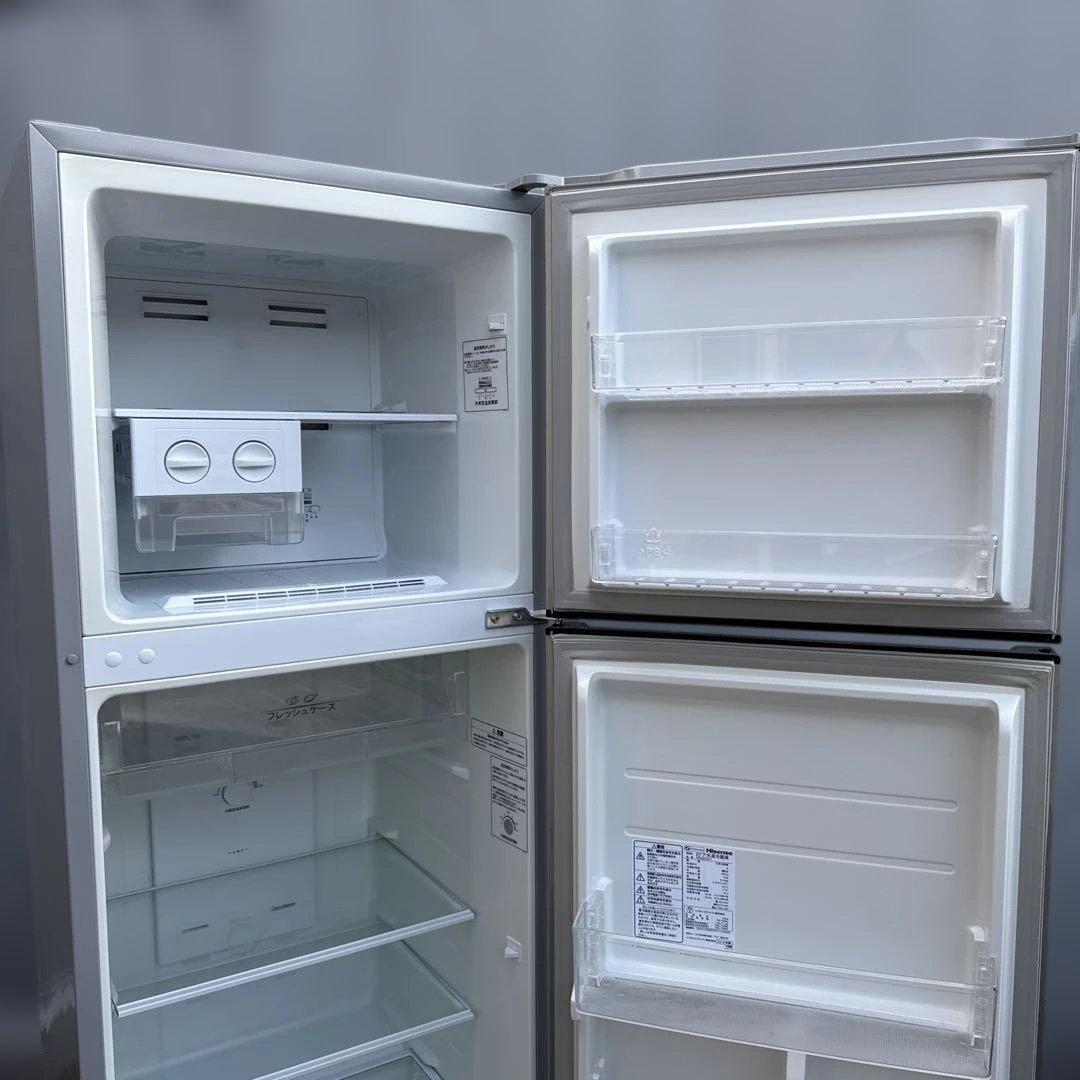 送料込 Hisense 冷蔵庫 227L スリム大容量 鏡面 省エネタイプ