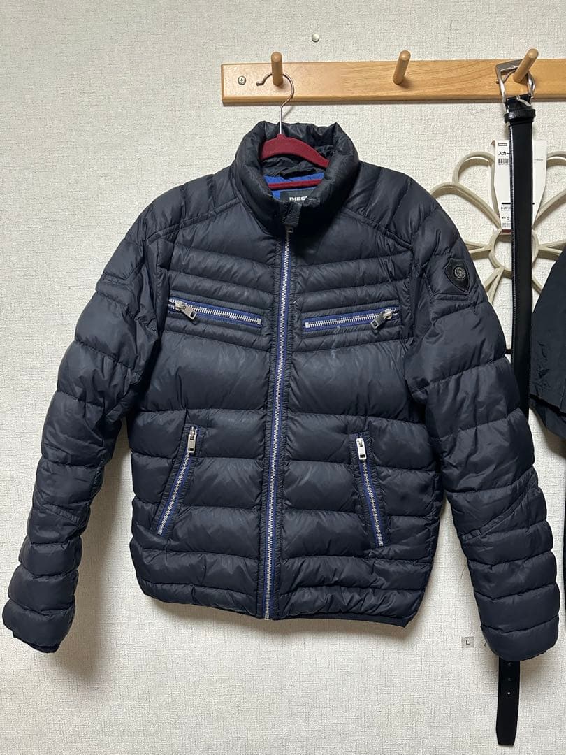 DIESEL 中綿ダウンジャケットブラック M