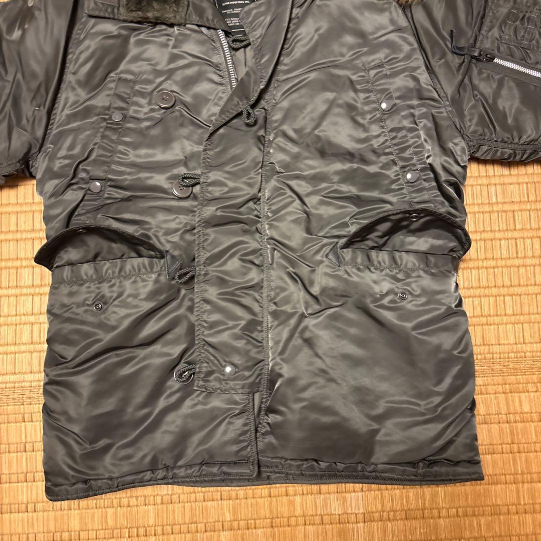 美品　ALPHA ミリタリージャケット　カーキ　M