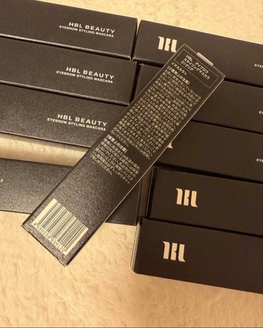 HBL BEAUTY アイブロウスタイリングマスカラ01クリア　10本セット