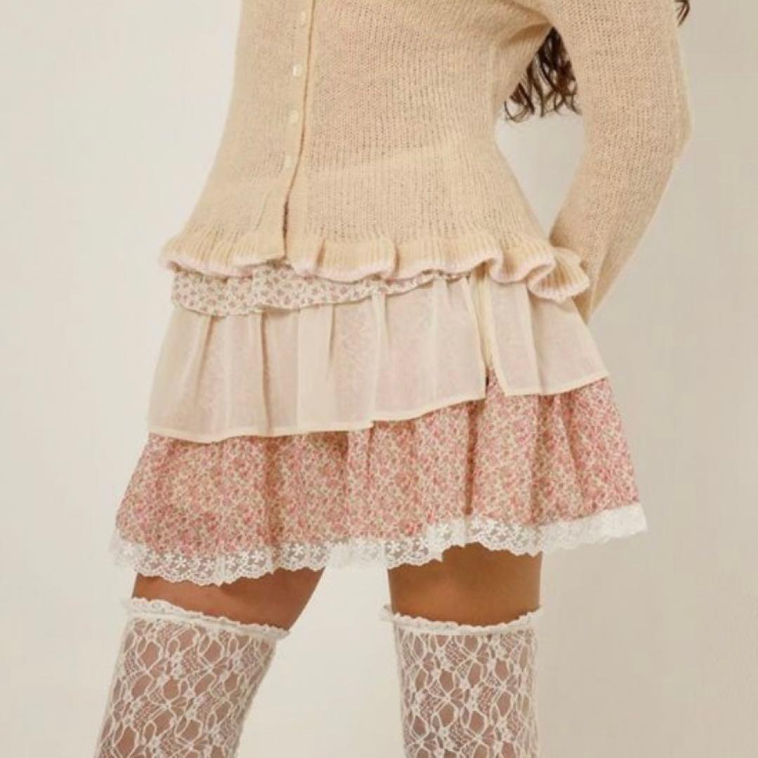 TINA：JOJUN フリルラップレイヤード ショートパンツ