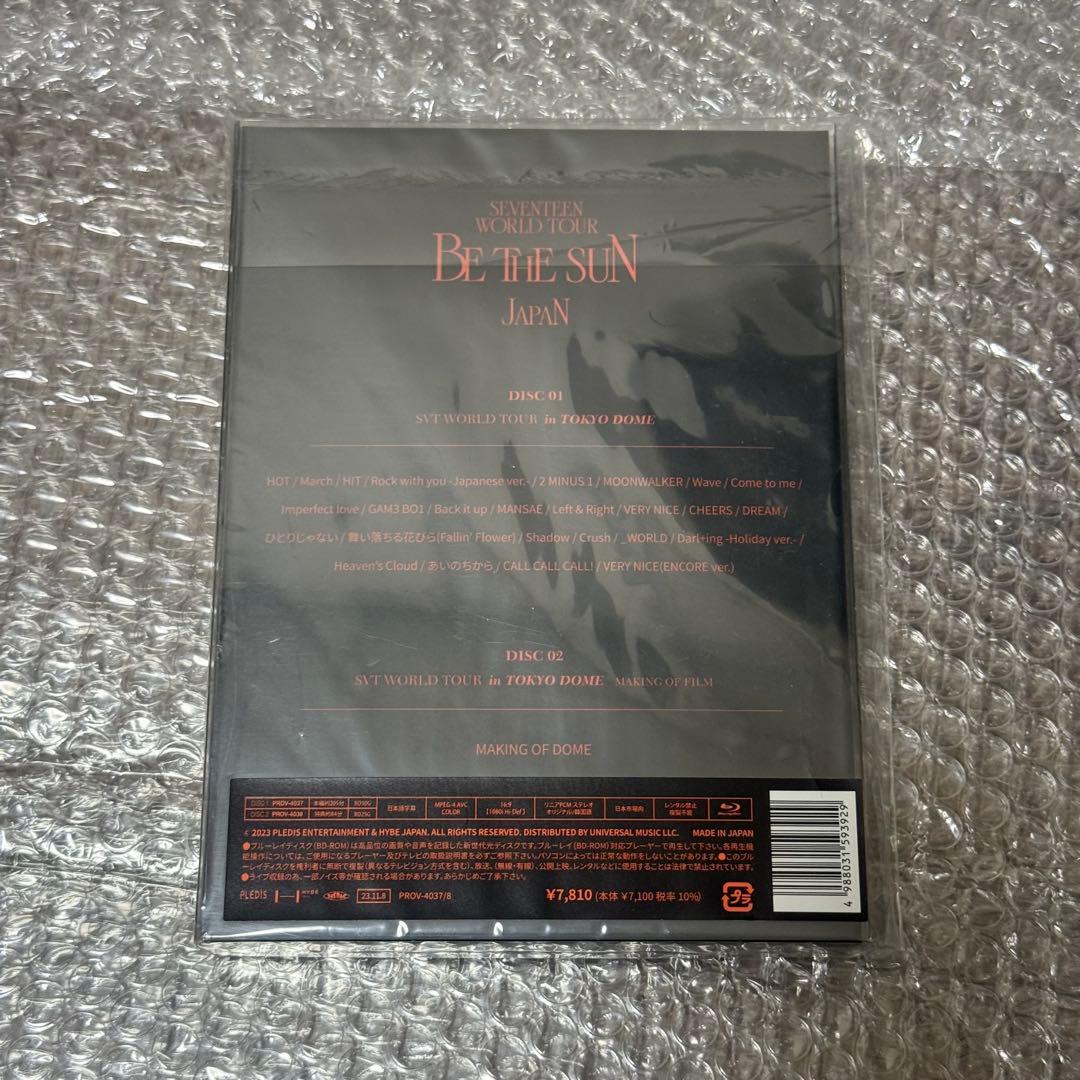 SEVENTEEN BE THE SUN JAPAN Blu-ray 未再生