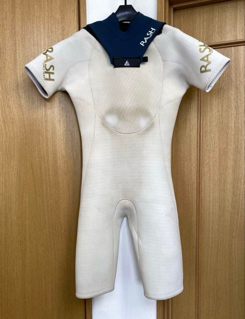 RASH スプリングウェットスーツ ホワイト/ネイビー