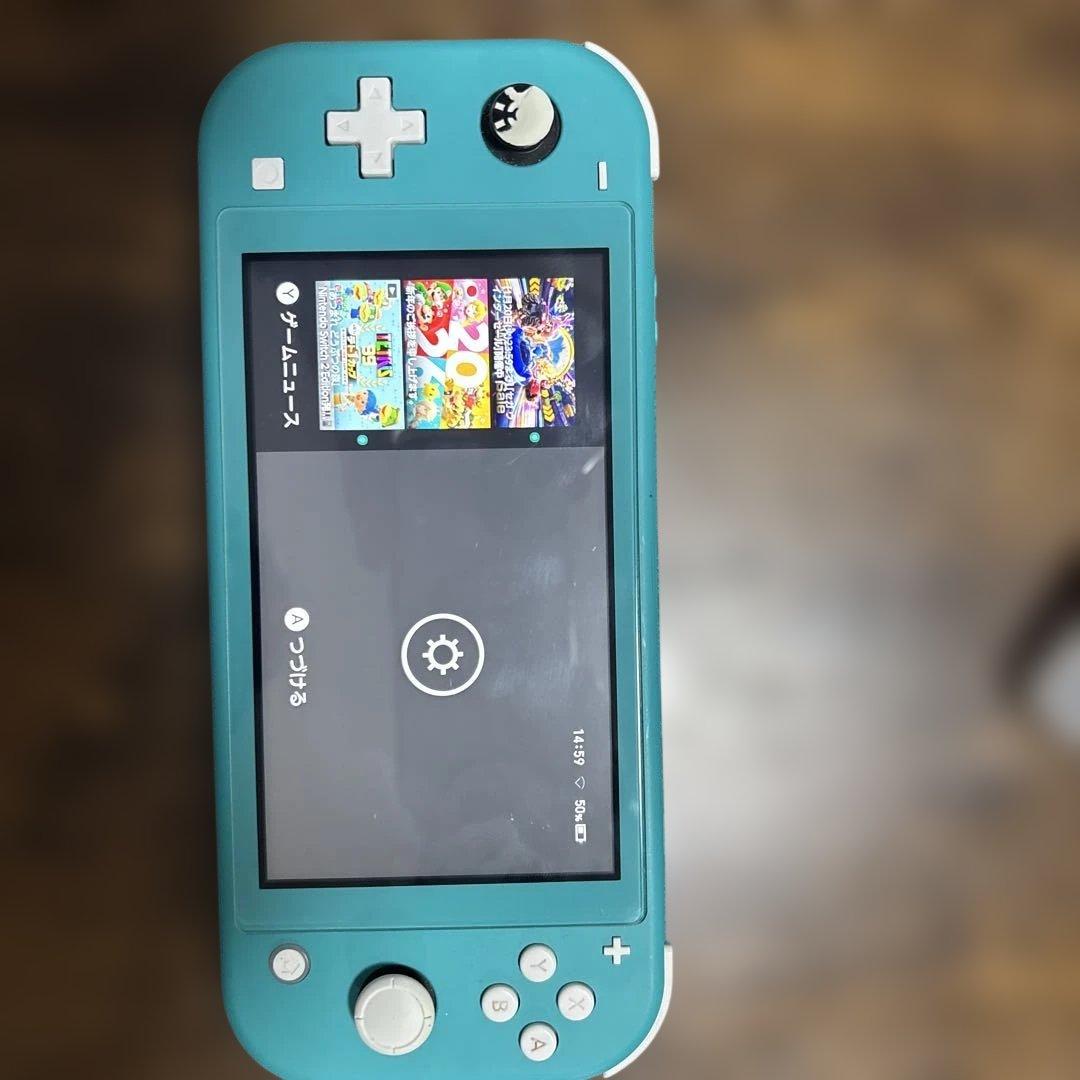 Nintendo switch lite ターコイズ 左ボタンゴムなし　スイッチ