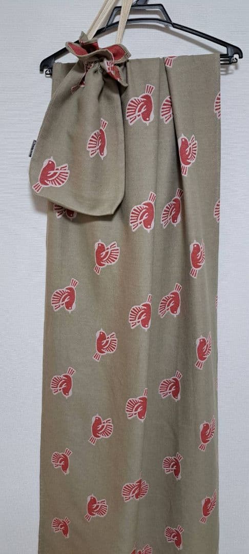 キュットミー！ リング付きスリング suzume aka × beige