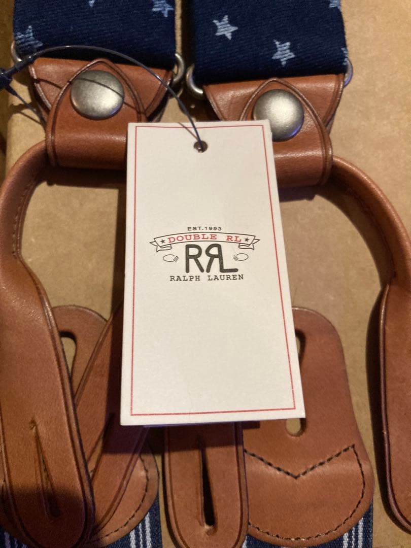 RRL サスペンダー インディゴ抜染 未使用品
