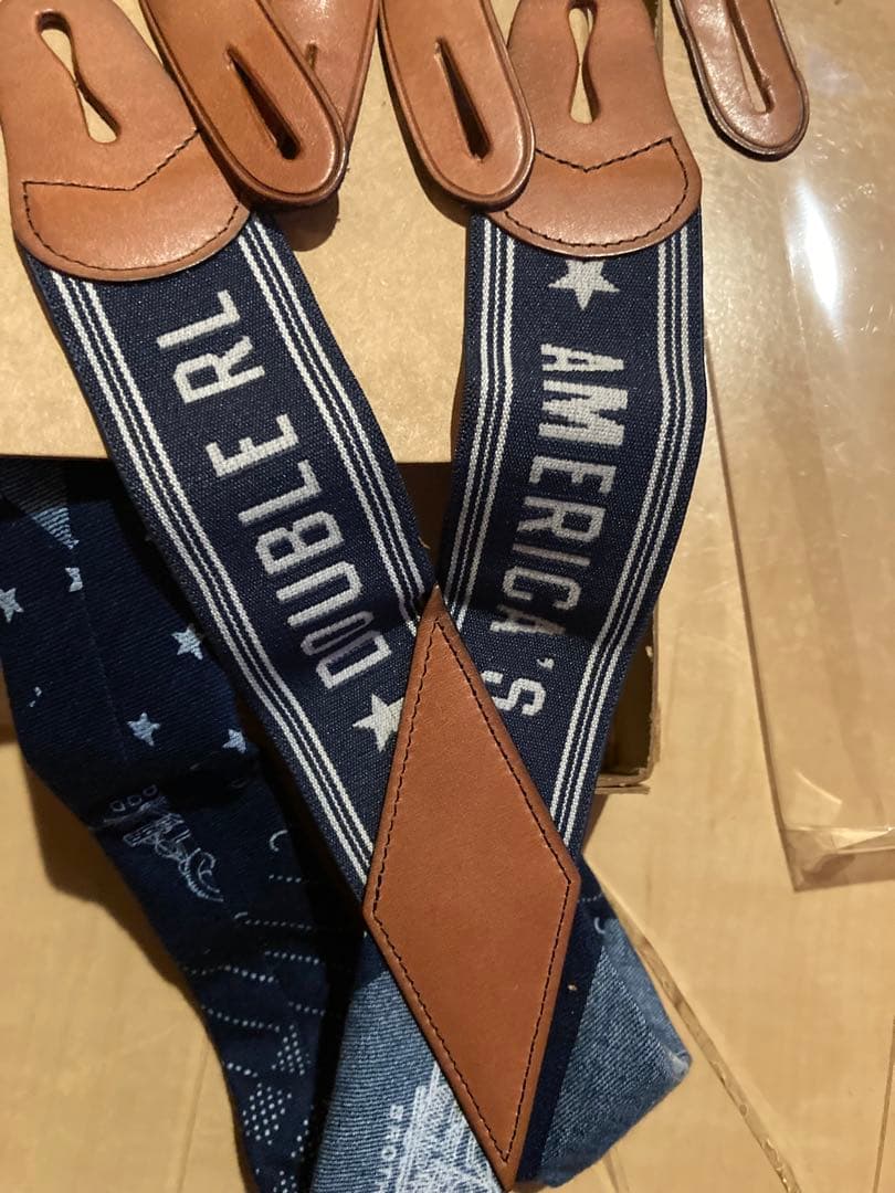 RRL サスペンダー インディゴ抜染 未使用品