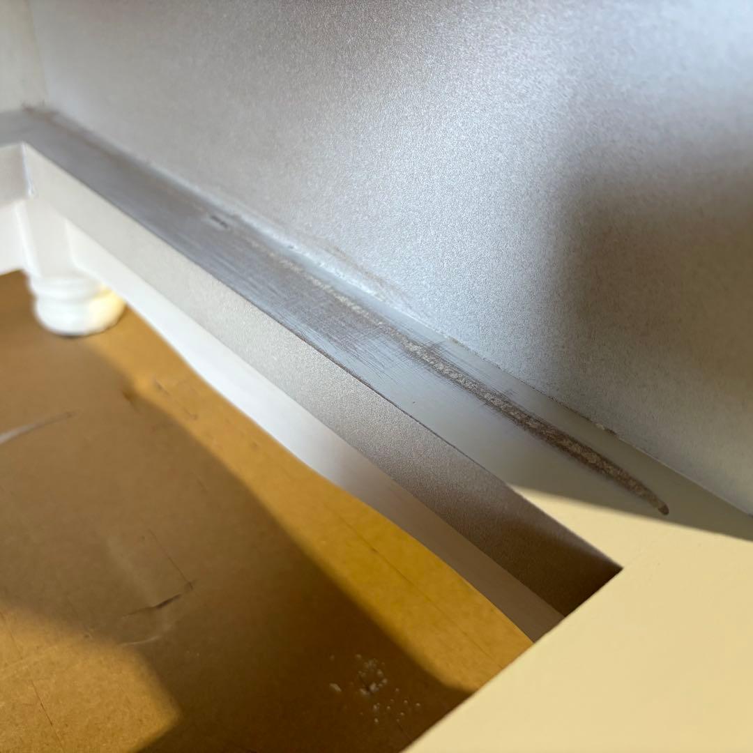 訳あり品！【103】フレンチ調ホワイトチェスト三段四つ引き木製収納家具姫系タンス