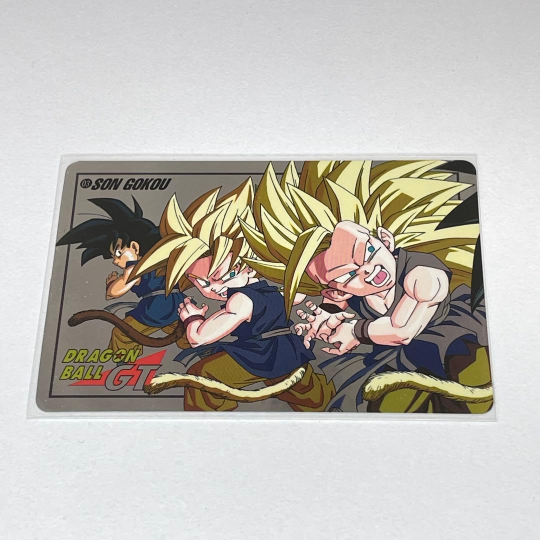 希少　ドラゴンボール　03 スーパーバトル　GT バンダイ　悟空　未剥がし