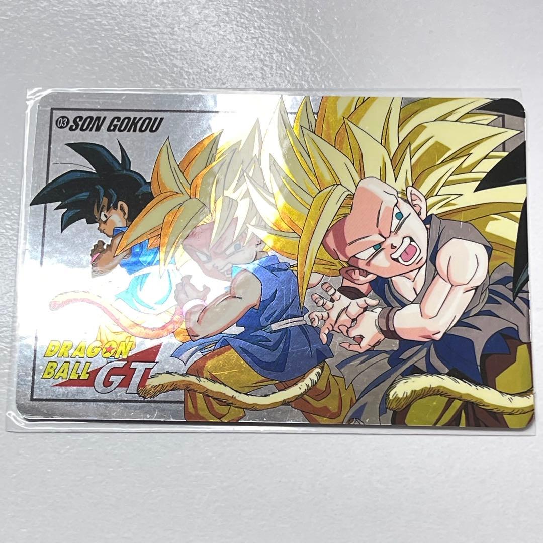 希少　ドラゴンボール　03 スーパーバトル　GT バンダイ　悟空　未剥がし