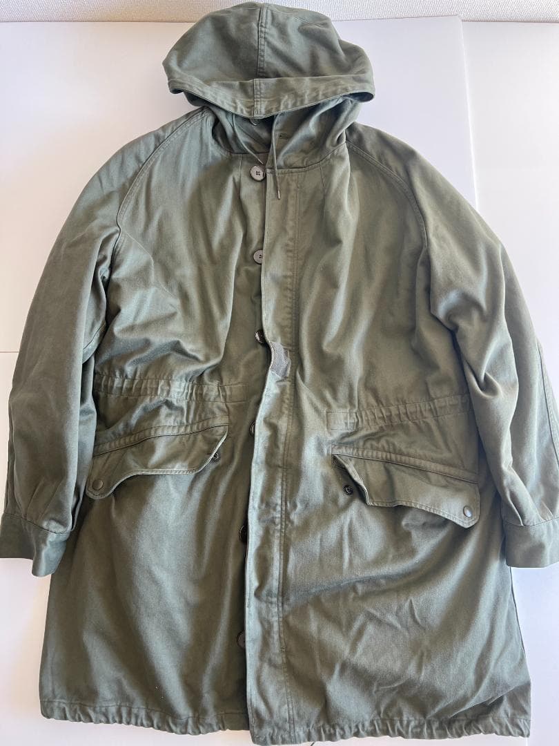 フランス軍 実物 後継パーカーコート 92L ライナー付 オリーブ