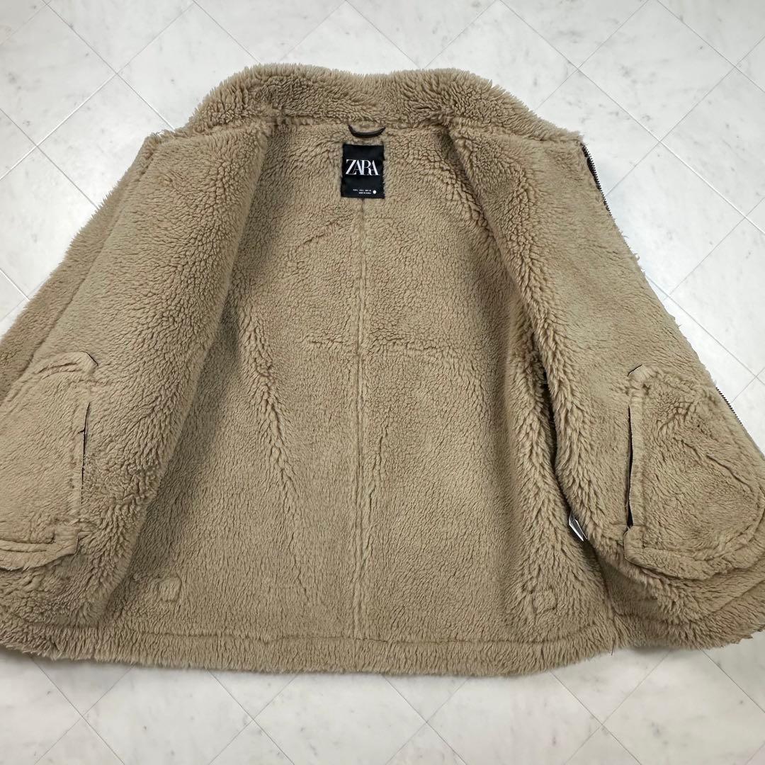 〈美品〉ZARA ザラ【L】ダブルフェイスライダースジャケット