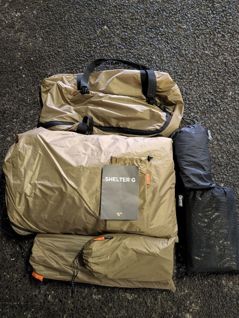 シェルターG ミニマルワークス 社外TPU×1,社外メッシュ×1付属 タン色